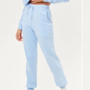 Frankies Bikinis Blue Jogger Track Pants